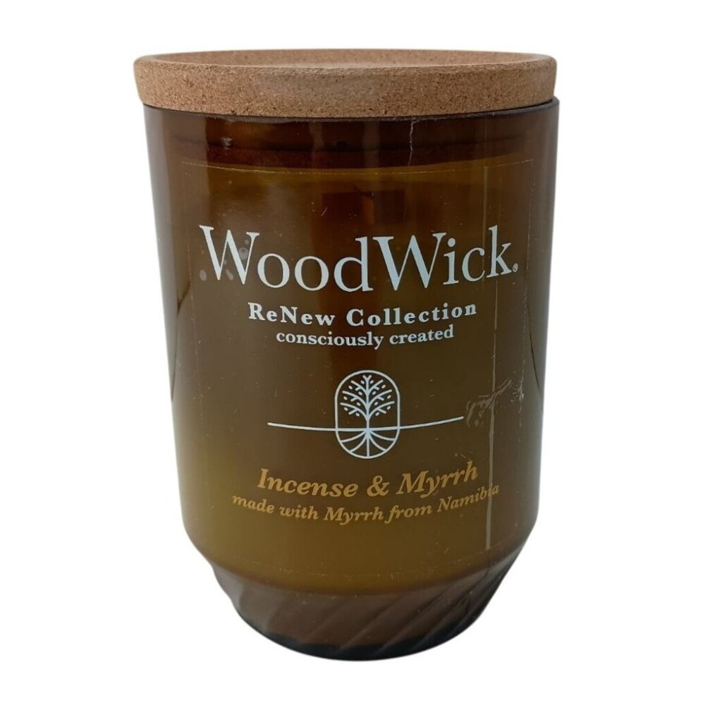 WoodWick 13oz Incense and Myrrh ReNew Candle